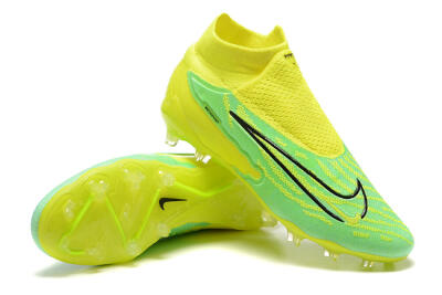 Nike Phantom GX Elite DF Link FG Firm Ground Soccer Cleats - Yellow/Green/Black