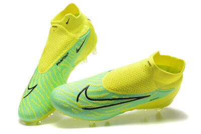 Nike Phantom GX Elite DF Link FG Firm Ground Soccer Cleats - Yellow/Green/Black