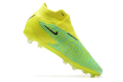 Nike Phantom GX Elite DF Link FG Firm Ground Soccer Cleats - Yellow/Green/Black