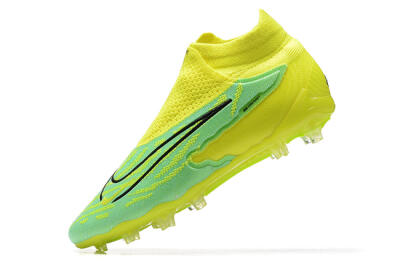 Nike Phantom GX Elite DF Link FG Firm Ground Soccer Cleats - Yellow/Green/Black