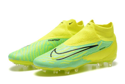 Nike Phantom GX Elite DF Link FG Firm Ground Soccer Cleats - Yellow/Green/Black