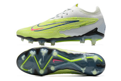 Nike Phantom GX Elite FG Firm Ground Soccer Cleats - Green/White/Blue