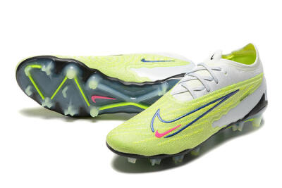 Nike Phantom GX Elite FG Firm Ground Soccer Cleats - Green/White/Blue