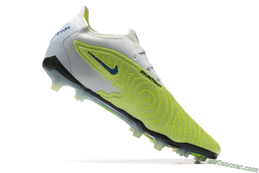 Nike Phantom GX Elite FG Firm Ground Soccer Cleats - Green/White/Blue 6