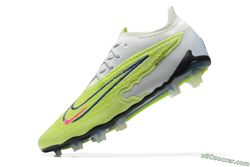 Nike Phantom GX Elite FG Firm Ground Soccer Cleats - Green/White/Blue 7