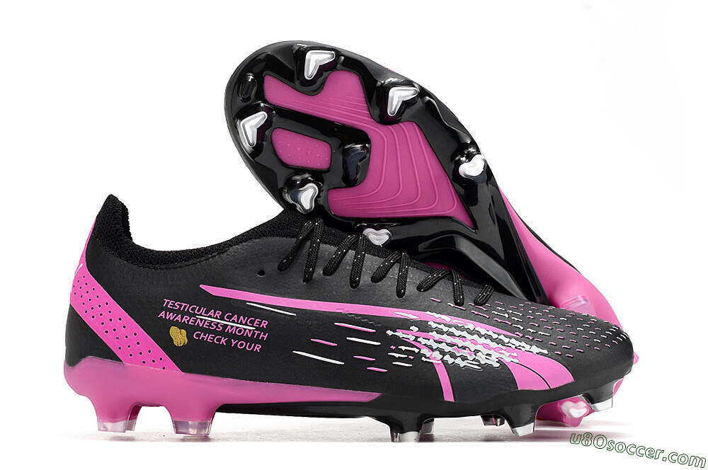 Puma Ultra Ultimate FG Firm Ground Soccer Cleats - Black/White/Pink 1