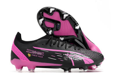 Puma Ultra Ultimate FG Firm Ground Soccer Cleats - Black/White/Pink