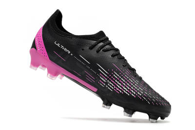 Puma Ultra Ultimate FG Firm Ground Soccer Cleats - Black/White/Pink