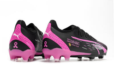 Puma Ultra Ultimate FG Firm Ground Soccer Cleats - Black/White/Pink