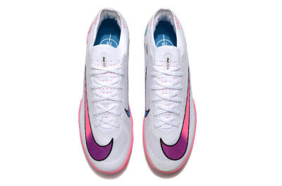 Nike Mercurial Vapor 15 Elite TF Artificial Turf Soccer Shoes - White/Pink