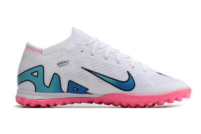 Nike Mercurial Vapor 15 Elite TF Artificial Turf Soccer Shoes - White/Pink