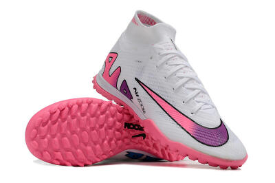 Nike Mercurial Superfly 9 Elite TF Artificial Turf Soccer Shoes - White/Pink