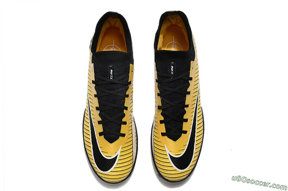 Nike Mercurial Superfly 9 Elite TF Artificial Turf Soccer Shoes - Gold/Black/Silver 4