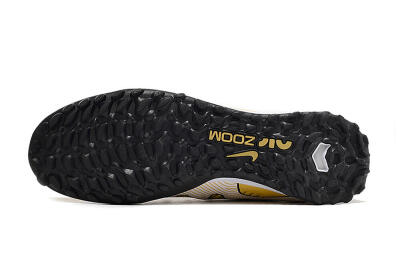 Nike Mercurial Superfly 9 Elite TF Artificial Turf Soccer Shoes - Gold/Black/Silver