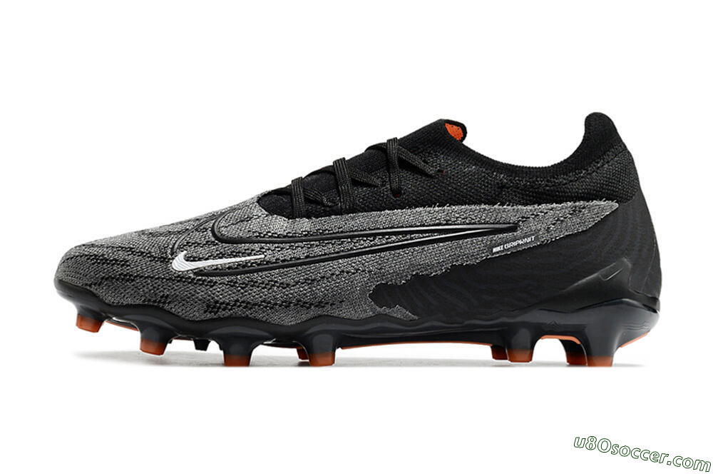 Nike Phantom GX Elite AG Artificial Grass Soccer Cleats - Black/Grey 2