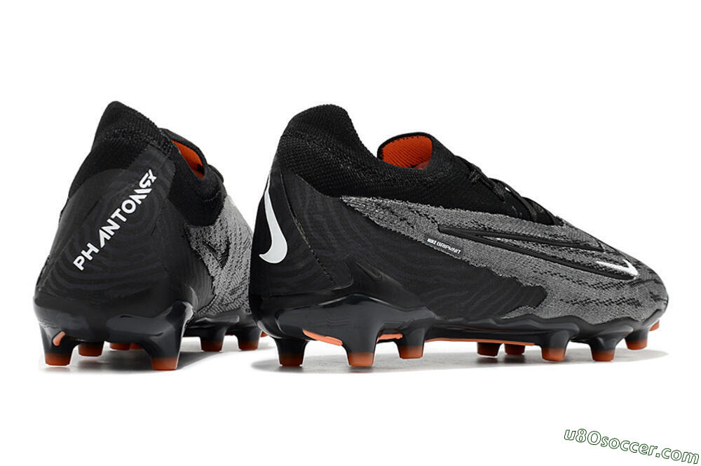 Nike Phantom GX Elite AG Artificial Grass Soccer Cleats - Black/Grey 6