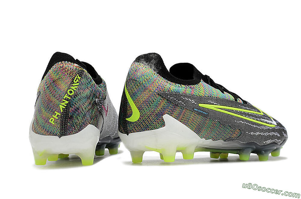 Nike Phantom GX Elite AG Artificial Grass Soccer Cleats - Grey/Green 6