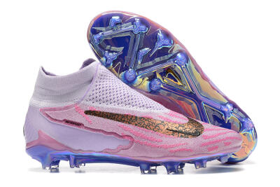 Nike Phantom GX Elite DF FG Firm Ground Soccer Cleats - Pink/Purple