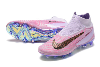 Nike Phantom GX Elite DF FG Firm Ground Soccer Cleats - Pink/Purple