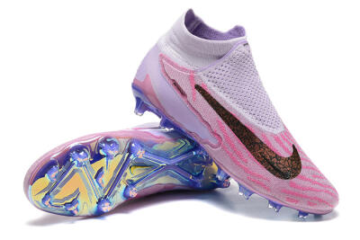 Nike Phantom GX Elite DF FG Firm Ground Soccer Cleats - Pink/Purple
