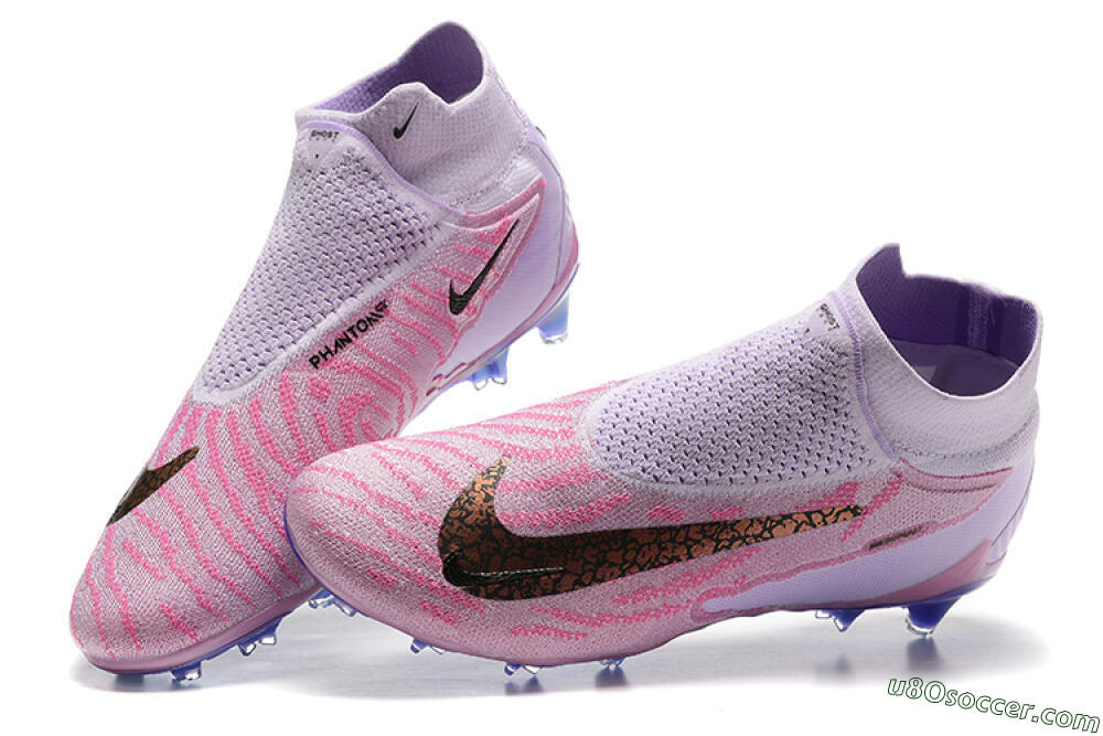 Nike Phantom GX Elite DF FG Firm Ground Soccer Cleats - Pink/Purple 5