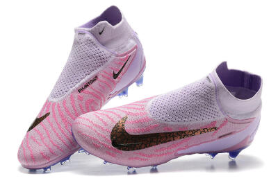 Nike Phantom GX Elite DF FG Firm Ground Soccer Cleats - Pink/Purple