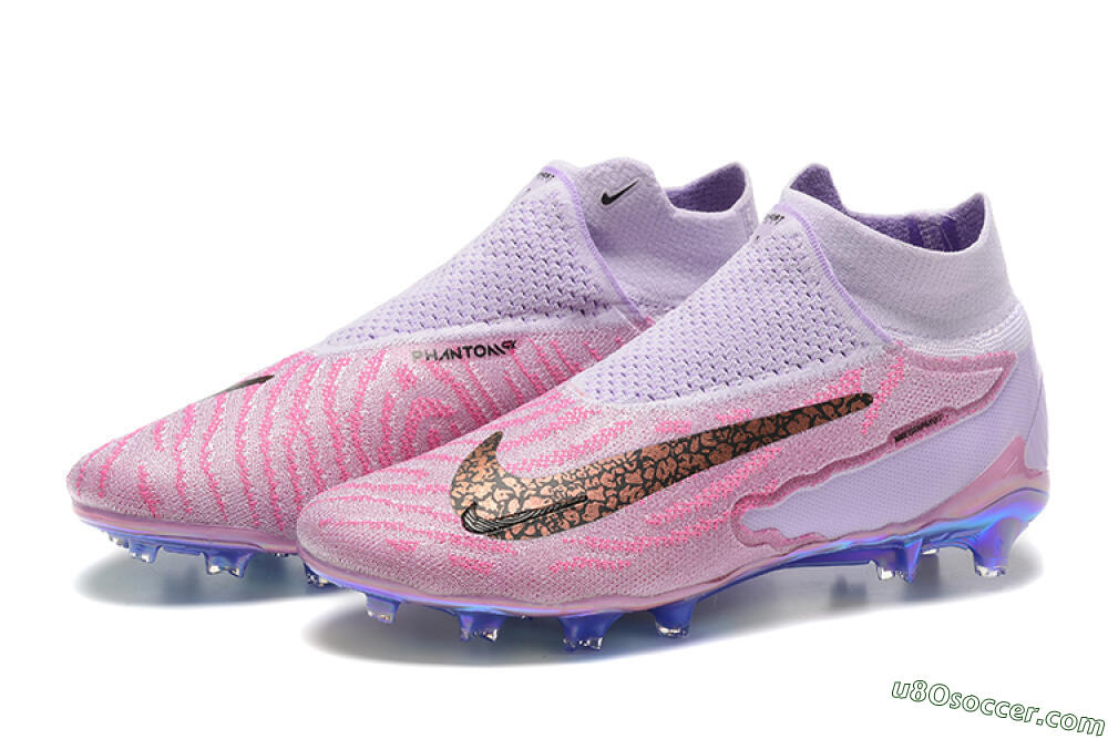 Nike Phantom GX Elite DF FG Firm Ground Soccer Cleats - Pink/Purple 9