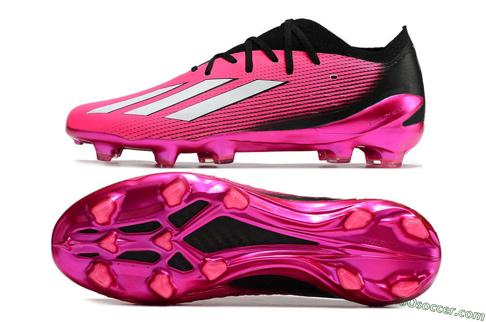 Adidas X Speedportal .1 FG Firm Ground Soccer Cleats - Pink/White/Black 0