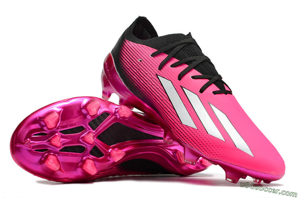 Adidas X Speedportal .1 FG Firm Ground Soccer Cleats - Pink/White/Black 4