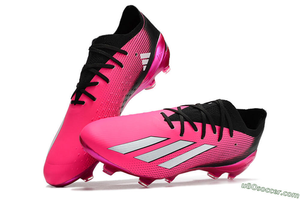 Adidas X Speedportal .1 FG Firm Ground Soccer Cleats - Pink/White/Black 5