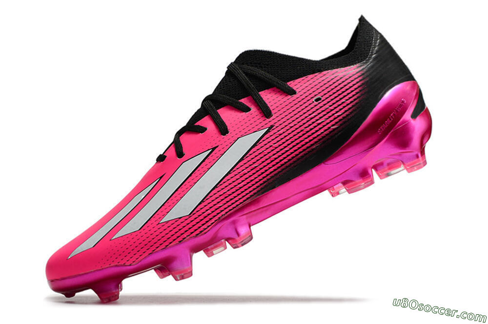 Adidas X Speedportal .1 FG Firm Ground Soccer Cleats - Pink/White/Black 7