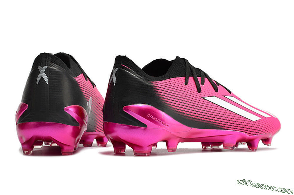 Adidas X Speedportal .1 FG Firm Ground Soccer Cleats - Pink/White/Black 8