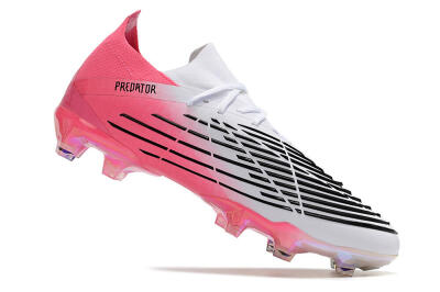 Adidas Predator Edge.1 FG Firm Ground Soccer Cleats - White/Pink/Black