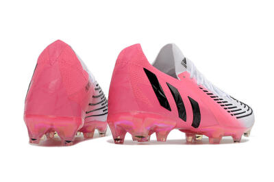 Adidas Predator Edge.1 FG Firm Ground Soccer Cleats - White/Pink/Black