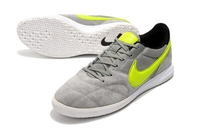 Nike Premier 2 Sala IC Indoor & Futsal Soccer Shoes - Grey/Green/Black