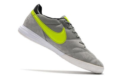 Nike Premier 2 Sala IC Indoor & Futsal Soccer Shoes - Grey/Green/Black