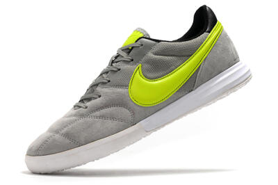 Nike Premier 2 Sala IC Indoor & Futsal Soccer Shoes - Grey/Green/Black