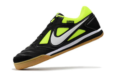 Nike SB Gato IC Indoor & Futsal Soccer Shoes - Black/Green/White