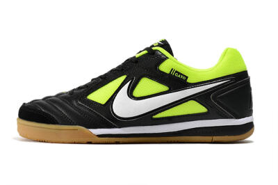 Nike SB Gato IC Indoor & Futsal Soccer Shoes - Black/Green/White