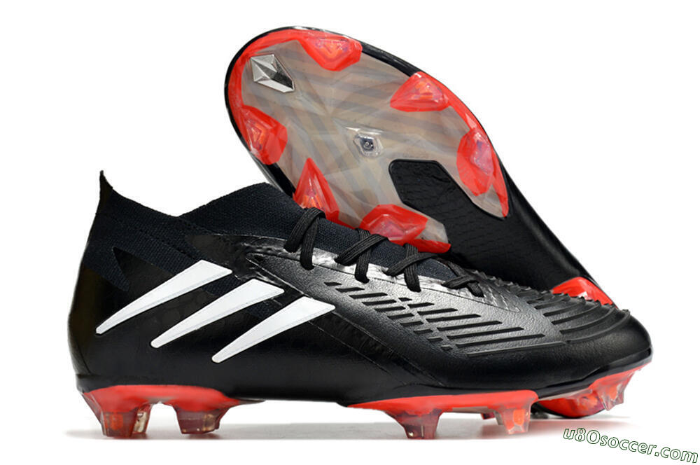 Adidas Predator Edge.1 FG Firm Ground Soccer Cleats - Black/White 1