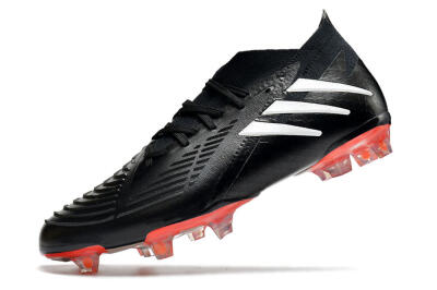 Adidas Predator Edge.1 FG Firm Ground Soccer Cleats - Black/White