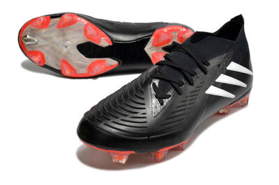 Adidas Predator Edge.1 FG Firm Ground Soccer Cleats - Black/White