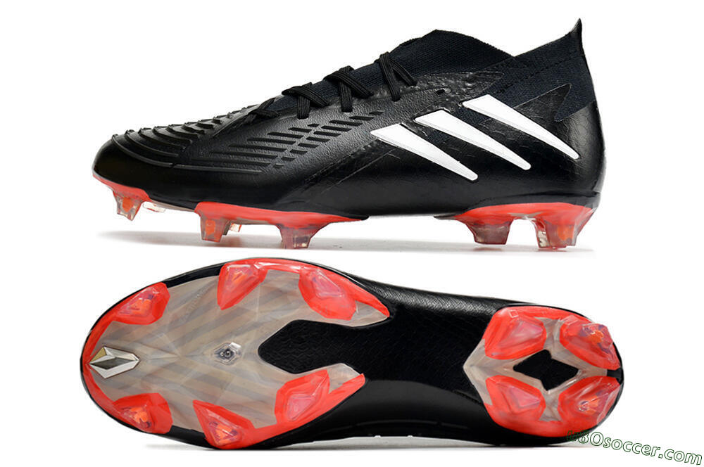 Adidas Predator Edge.1 FG Firm Ground Soccer Cleats - Black/White 0
