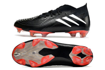 Adidas Predator Edge.1 FG Firm Ground Soccer Cleats - Black/White