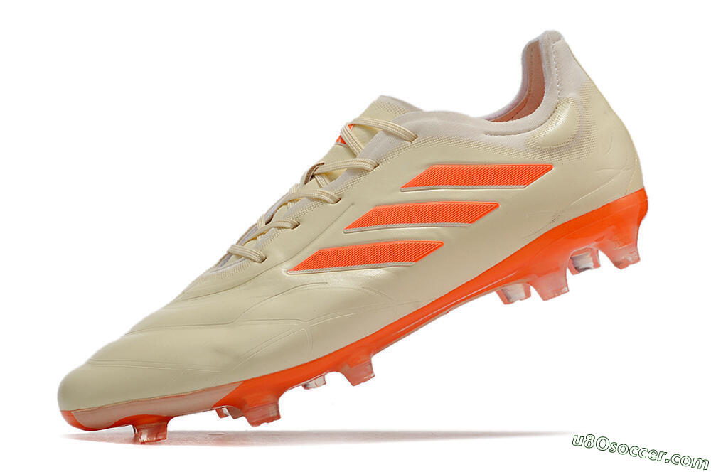 Adidas Copa Pure.1 FG Firm Ground Soccer Cleats - Beige/Orange 5