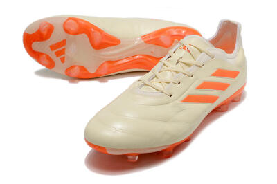 Adidas Copa Pure.1 FG Firm Ground Soccer Cleats - Beige/Orange