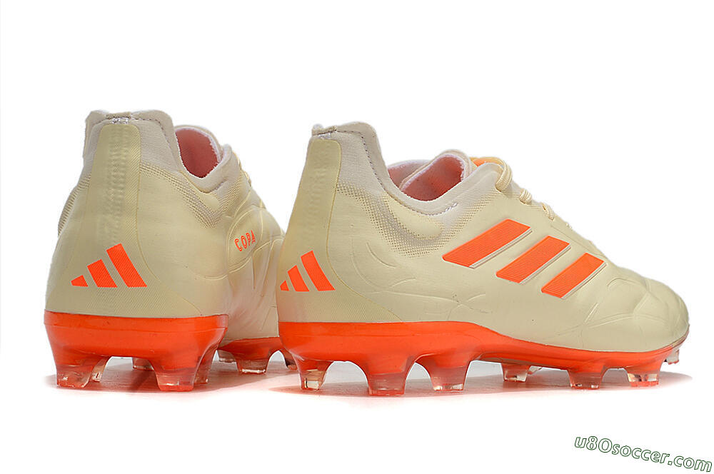 Adidas Copa Pure.1 FG Firm Ground Soccer Cleats - Beige/Orange 6
