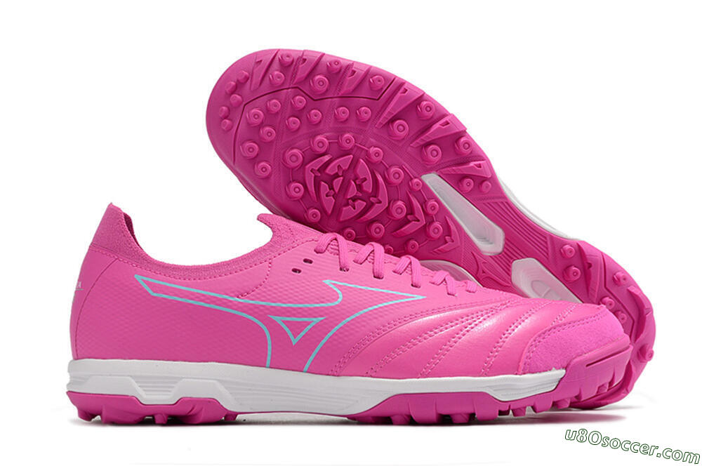 Mizuno Morelia Neo Sala β Japan TF Artificial Turf Soccer Shoes - Pink/Blue 1