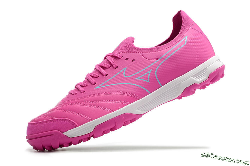 Mizuno Morelia Neo Sala β Japan TF Artificial Turf Soccer Shoes - Pink/Blue 5