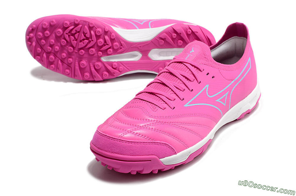 Mizuno Morelia Neo Sala β Japan TF Artificial Turf Soccer Shoes - Pink/Blue 3